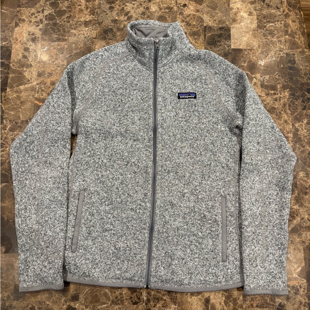 Patagonia Heathered Gray Zip-Up Jacket